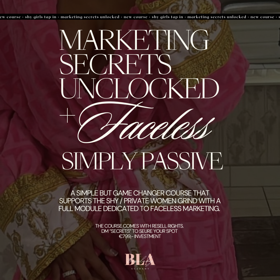 Marketing secrets unlocked