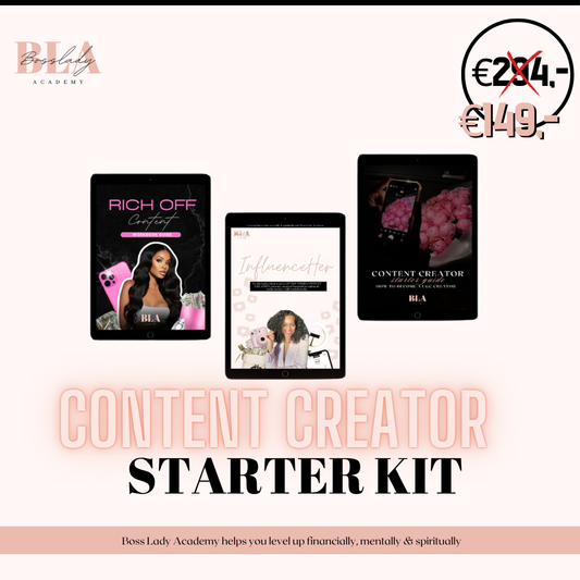 Content creator starter kit