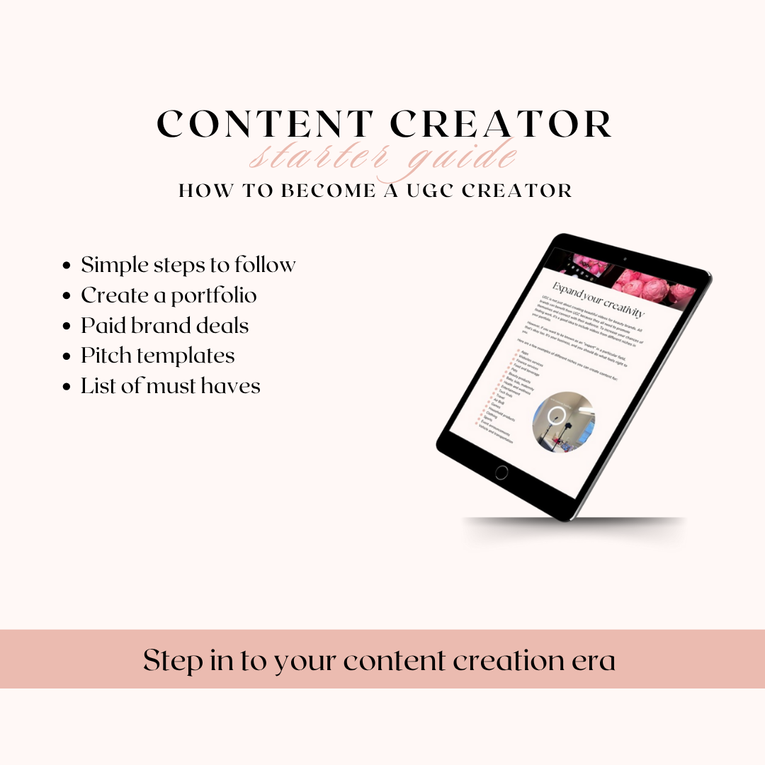 Content creator starter guide