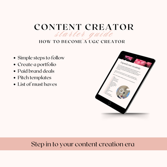 Content creator starter guide