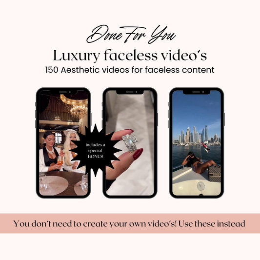 DFY 100+ luxury lifestyle videos