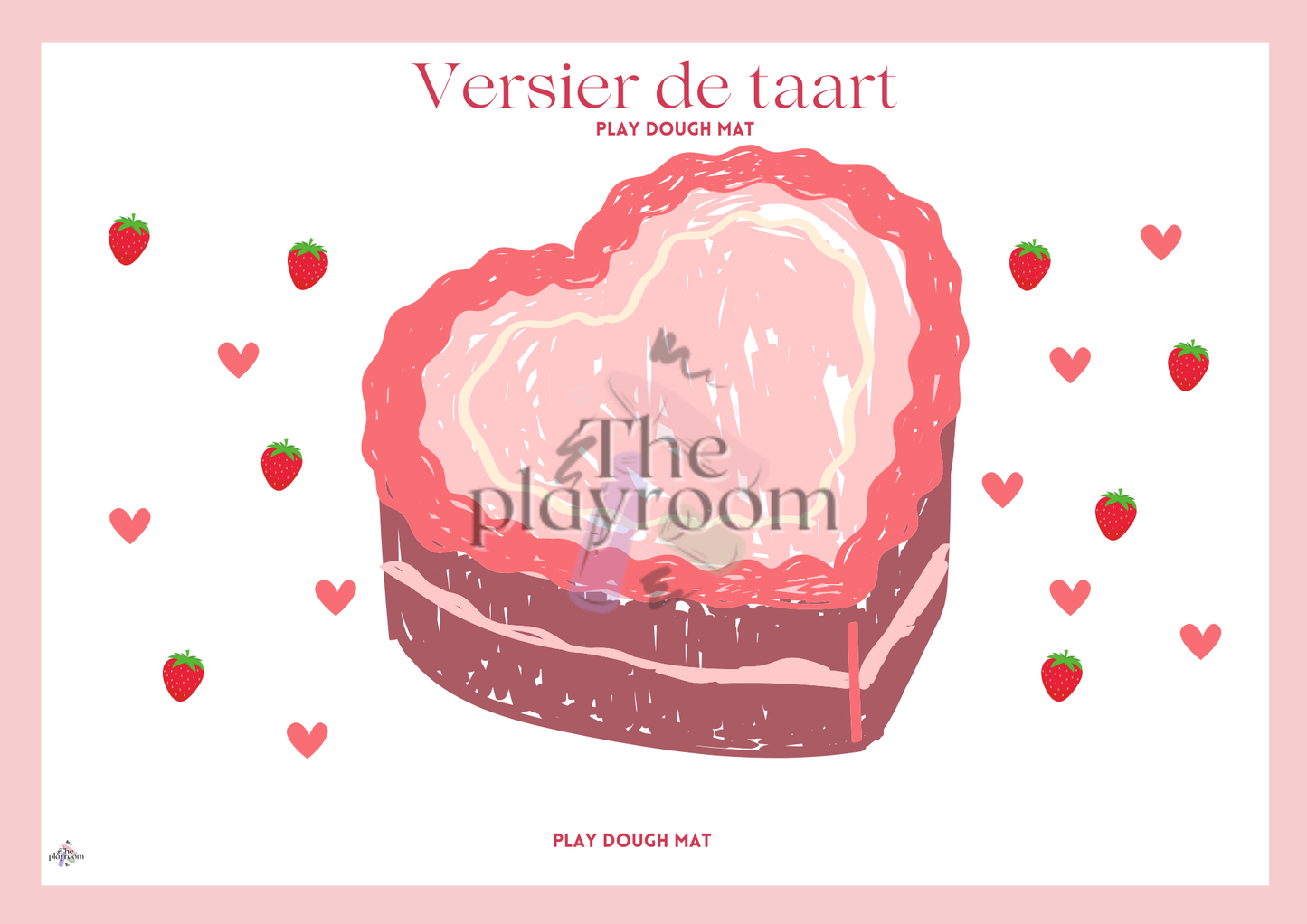 💌 Valentijn Playdough Mat Printable – Spelend Creëren & Ontdekken